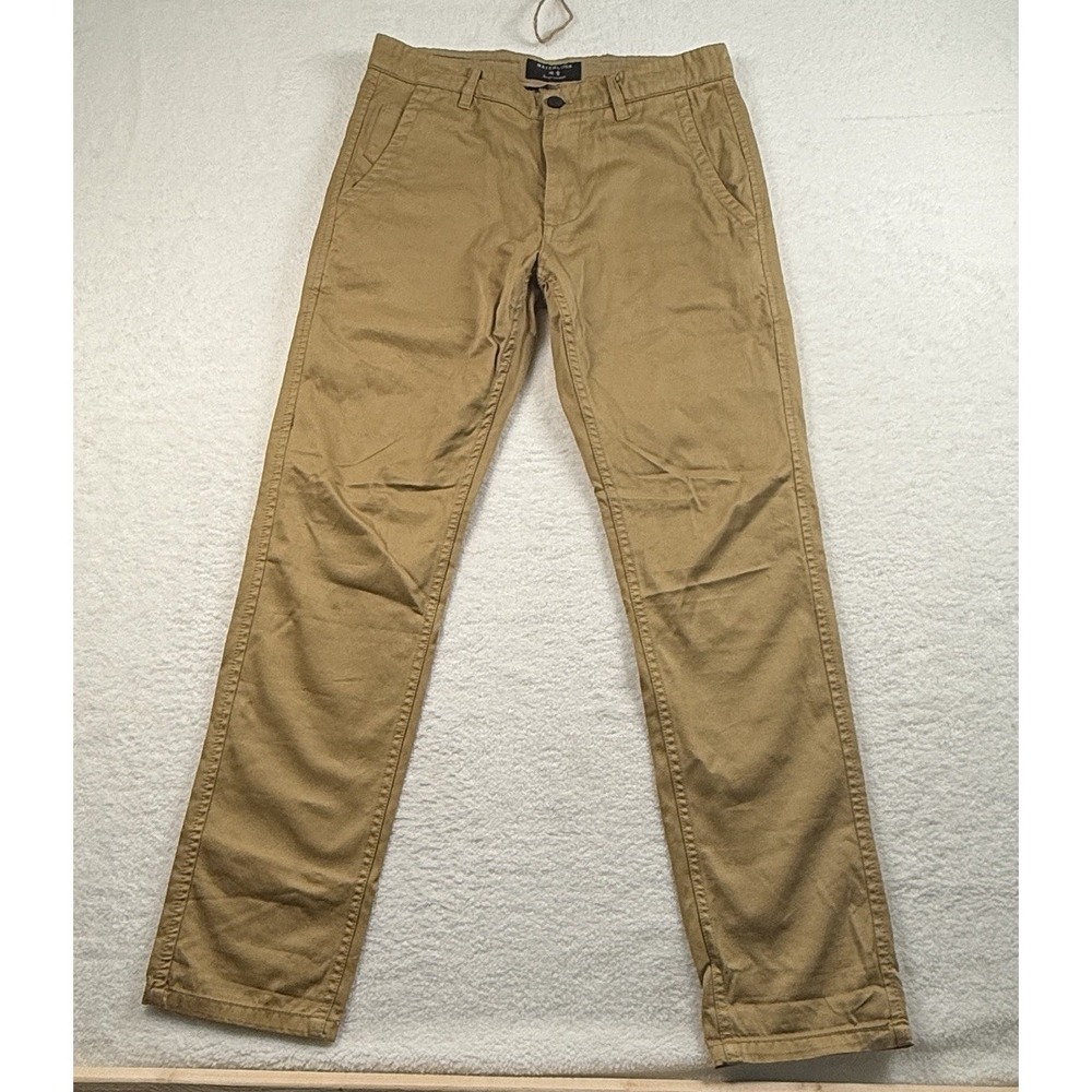 Matchstick‎  Straight Chino Pants Men's Size M/30 Tan Slash Pocket Flat Front